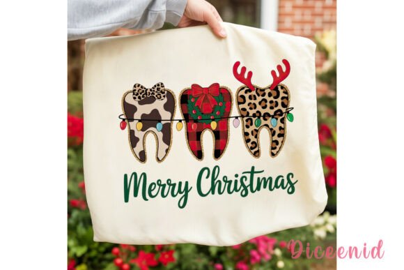 Christmas Dental Sublimation PNG: Festive Illustrations