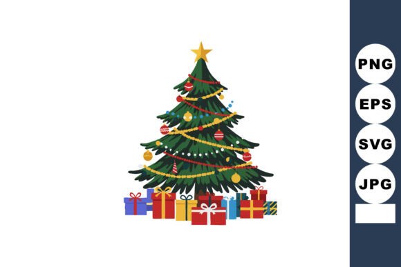 Christmas Tree Illustrations for Branding