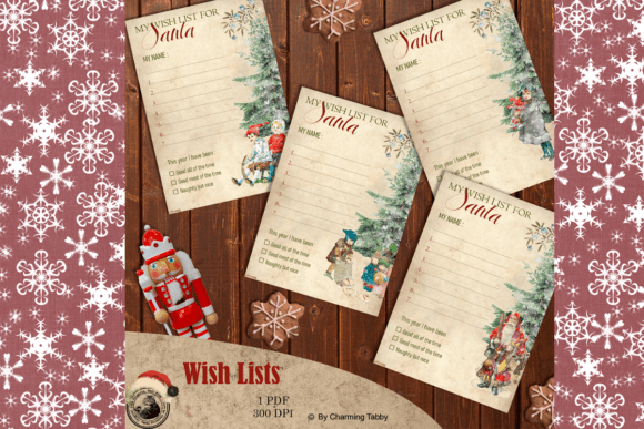 Christmas Wish List for Santa Illustrations Review