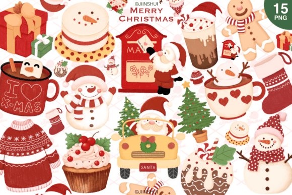 Cozy Christmas Xmas Santa Clipart Png Review
