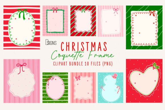 Review: Christmas Coquette Wall Art Frame Bundle Illustrations
