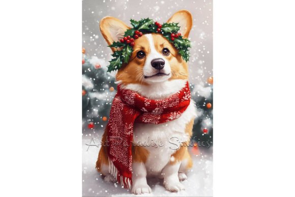 Review: Christmas Corgi Dog Festive Winter Art Illustrations
