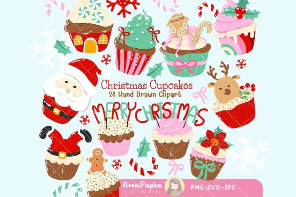 Review: Christmas Cupcakes PNG for Holiday Embroidery