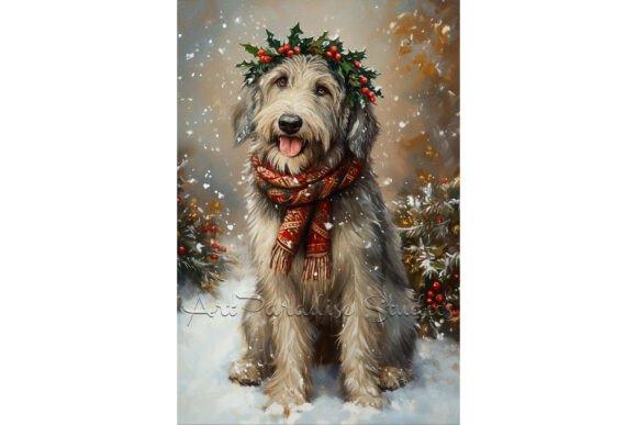 Review: Christmas Irish Wolfhound Wall Art