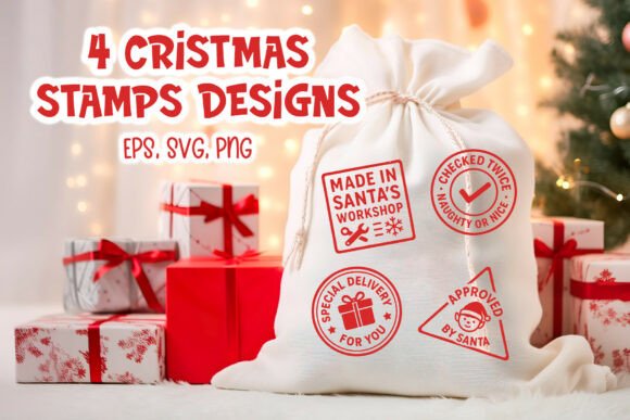 Review: Christmas Stamp SVG for Santa Sack Illustrations