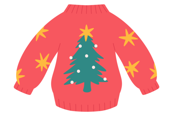 Review: Red Sweater with Christmas Tree Design