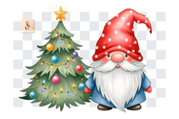 Review: Whimsical Watercolor Christmas Gnome PNG Illustrations