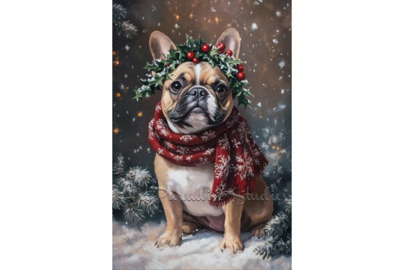 Reviewing Christmas French Bulldog Cozy Winter Art Illustrations