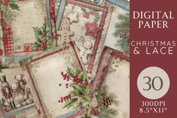 Reviewing Christmas Lace Illustrations for Design