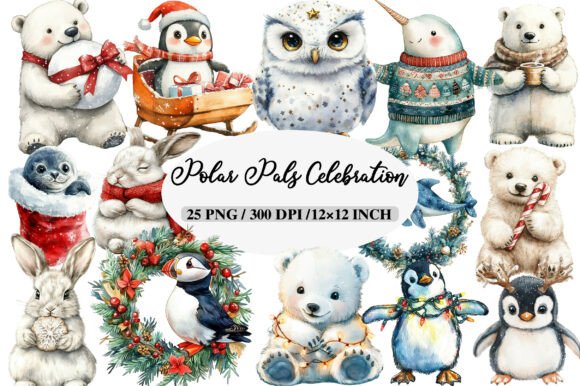 Reviewing Christmas Polar Pals Illustrations