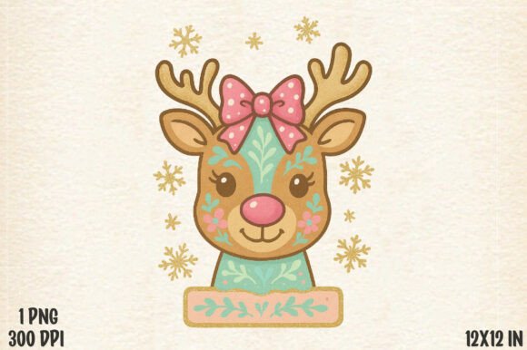 Reviewing the Coquette Floral Christmas Reindeer PNG